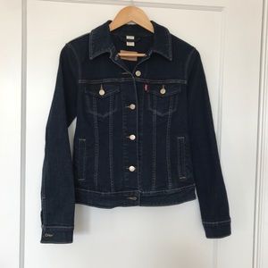 LEVIS TRUCKER SLIM FIT WOMAN’s DARK INDIGO BLUE